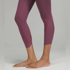 Lululemon Wunder Under Scallop Fold Over Waist Leggings